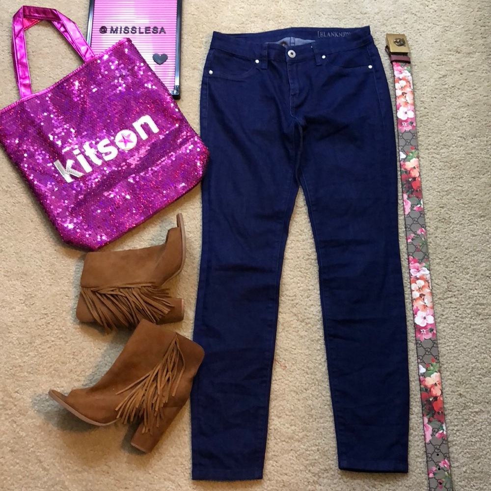 BLANK NYC Denim Royal Blue Jeans Skinny Pants SZ27